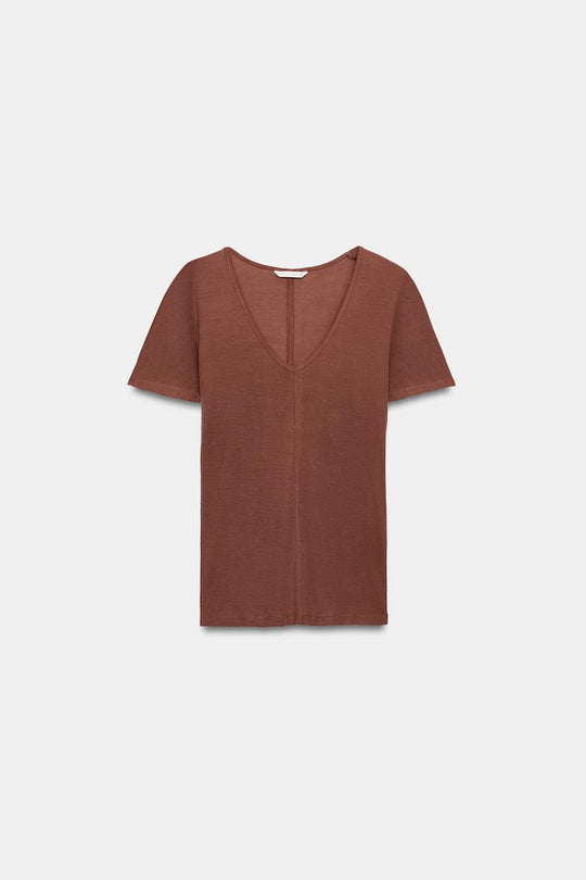 T-SHIRT FLUIDE A MANCHES COURTES 2