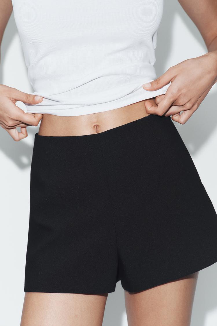 SHORT TAILLE HAUTE À POIS