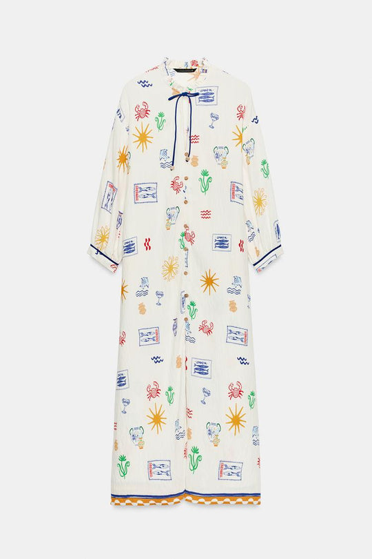 ROBE LONGUE IMPRIMÉE