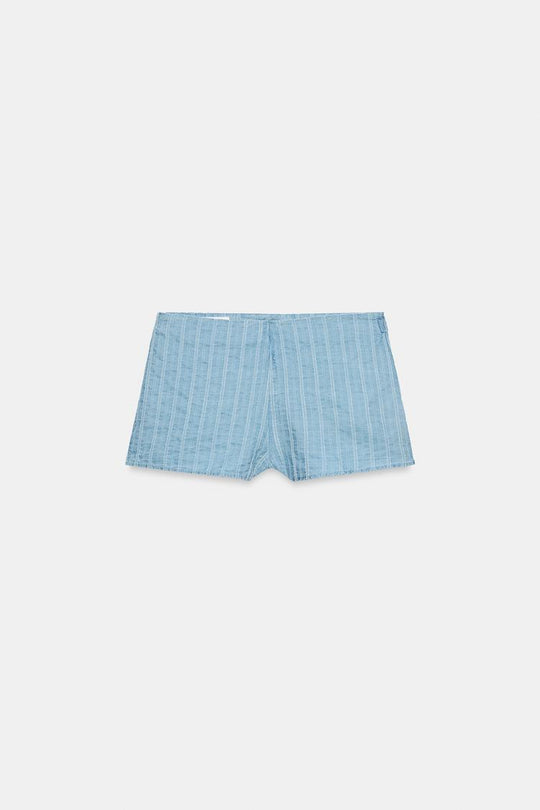 SHORT MINI À RAYURES