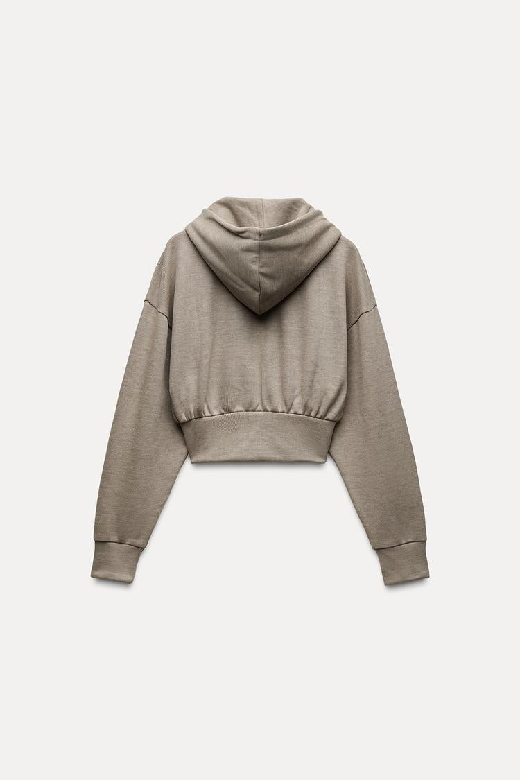 Sweat à capuche soft - Kaki