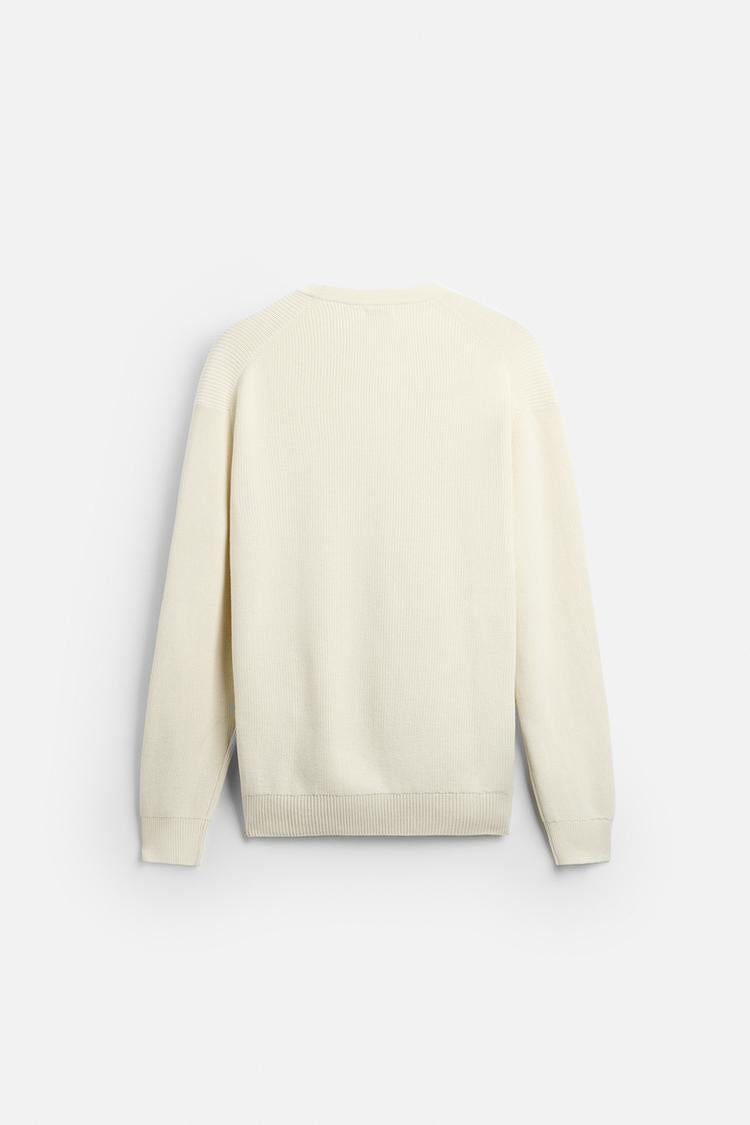 Pull en Maille perlée - Vert olive