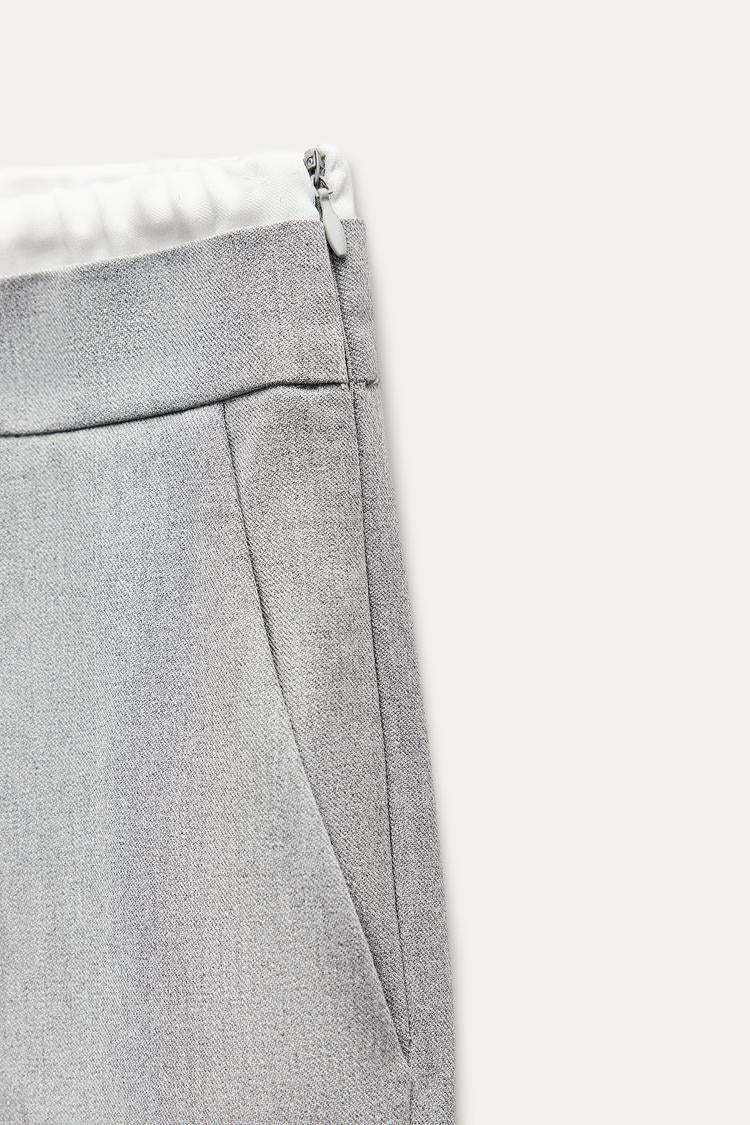 Pantalon large a taille double - Noir
