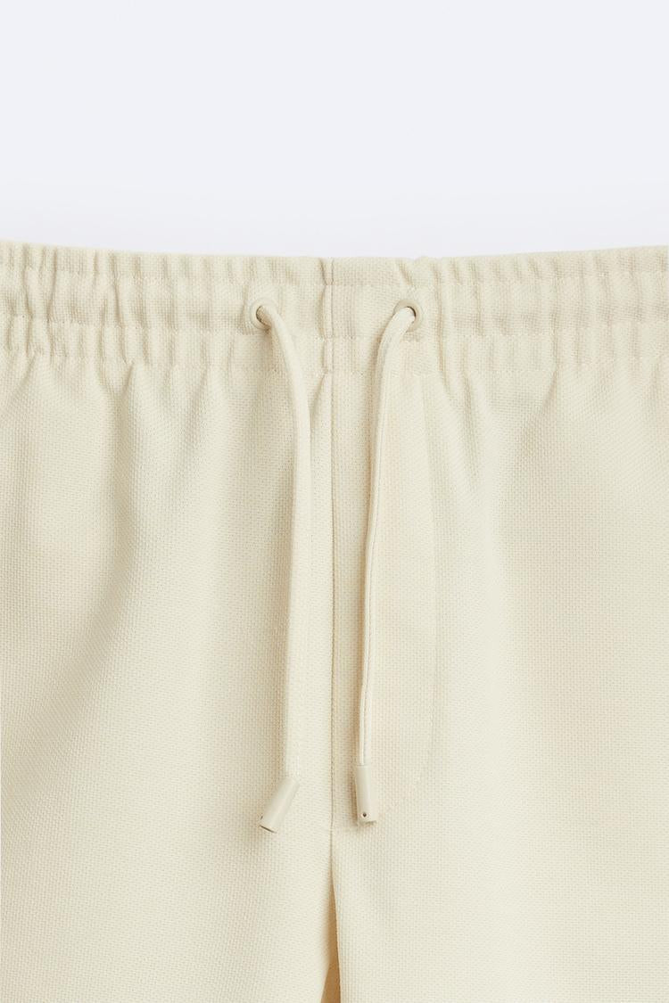 Pantalon style jogging - écrue
