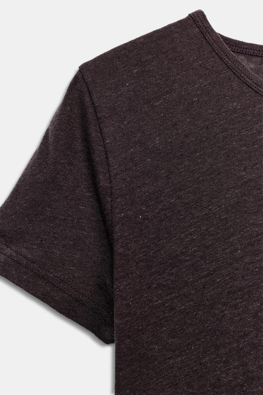 T-SHIRT MANCHES COURTES AVEC LIN
