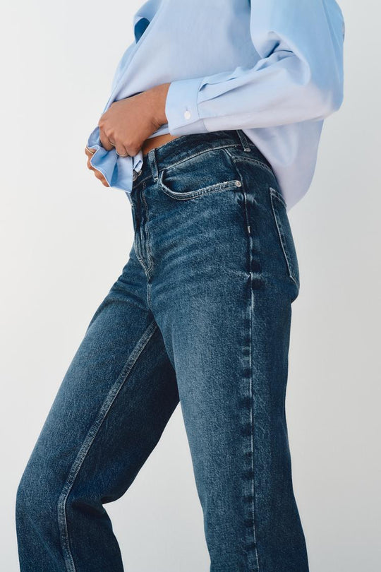 Jean z1975 droit à taille haute - Noir
