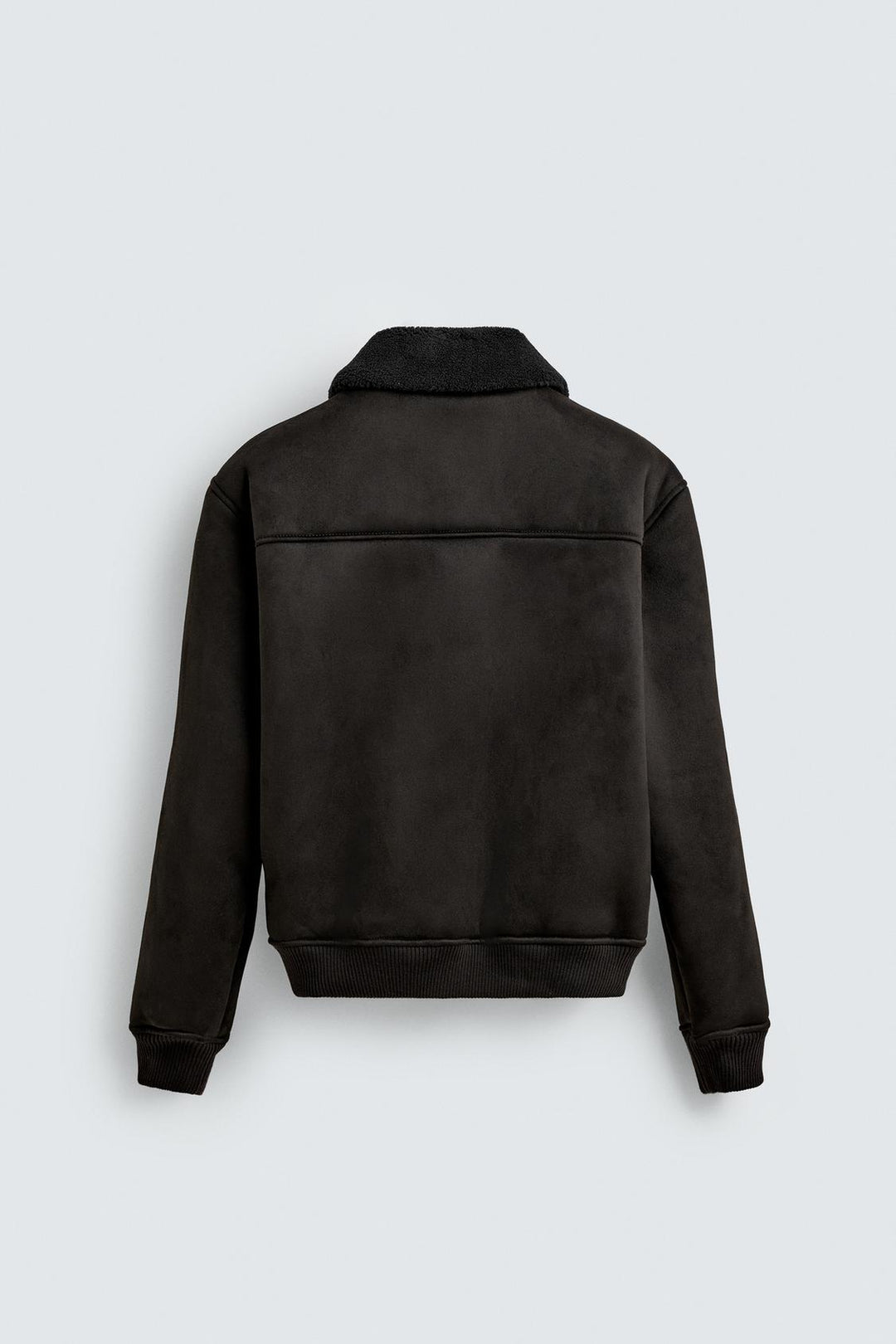 VESTE EFFET DAIM COMBINÉ
