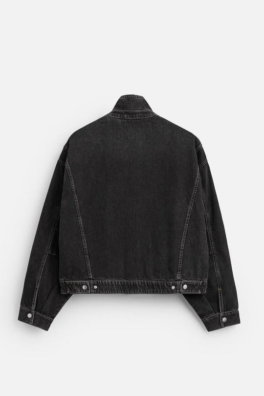 Veste en jean coupe carrée