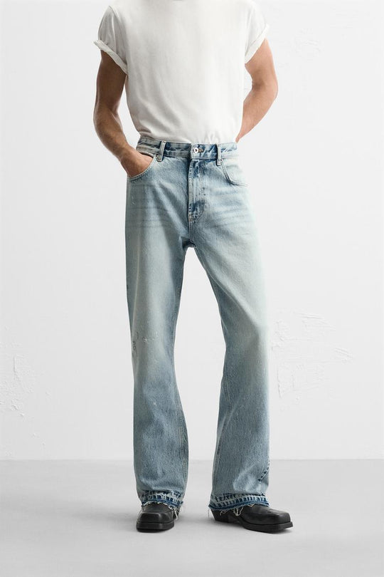 Jean flare - Gris