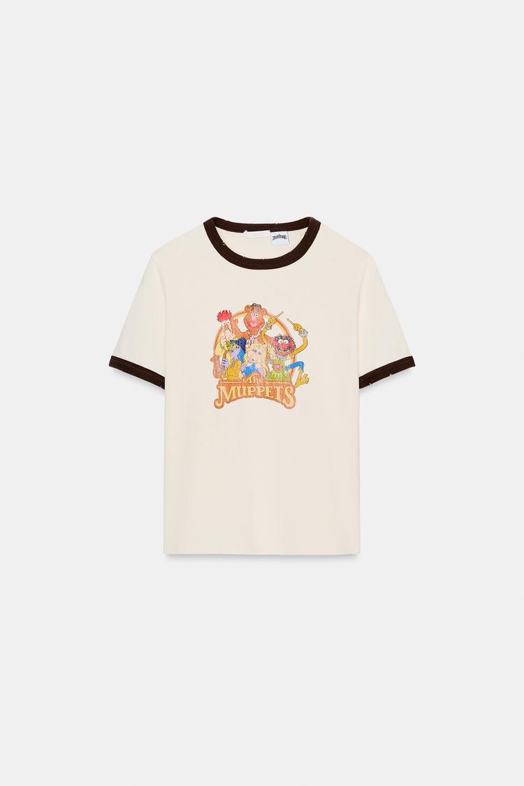 T-SHIRT THE MUPPETS DISNEY MANCHES COURTES