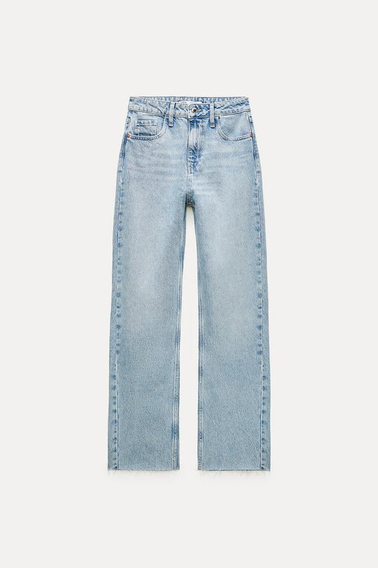 Jean z1975 droit à taille haute - Indigo