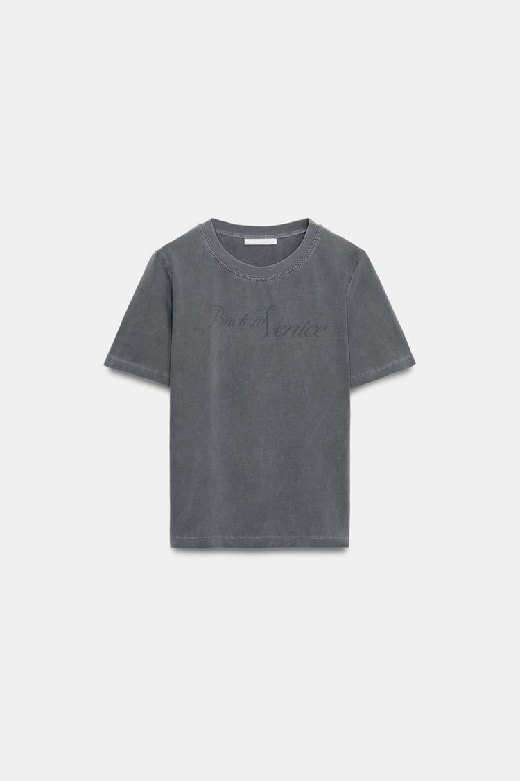 T-SHIRT LAVE TEXTE