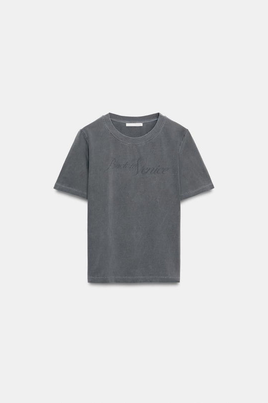 T-SHIRT LAVE TEXTE