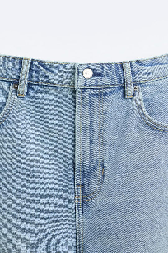 Short en Jean - Gris