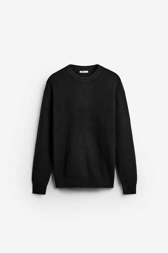 Pull en Maille perlée - Noir
