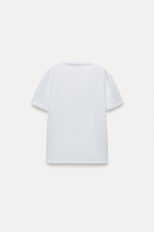 T-shirt coton basique - Blanc