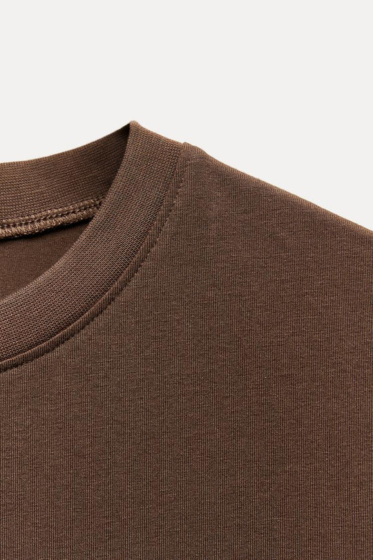 T-shirt a manches courtes - Marron