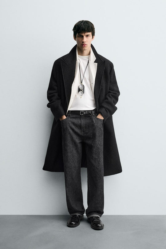 MANTEAU LAINE TEXTURE BOUCLÉ