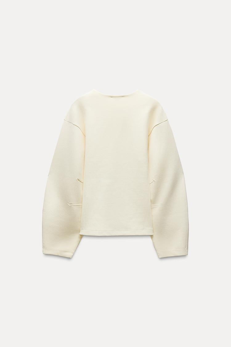Sweat interlock ajusté - écru