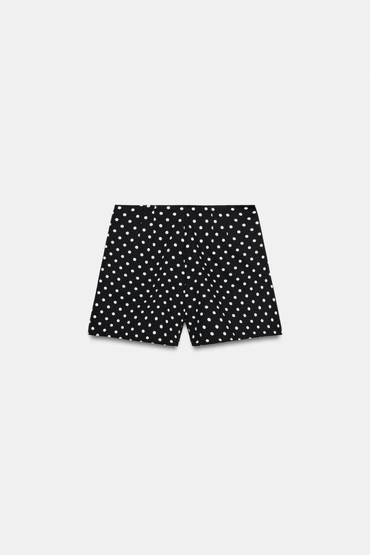 SHORT TAILLE HAUTE À POIS