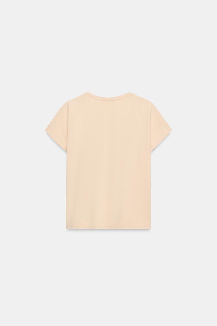 T-SHIRT EN COTON À MANCHES COURTES