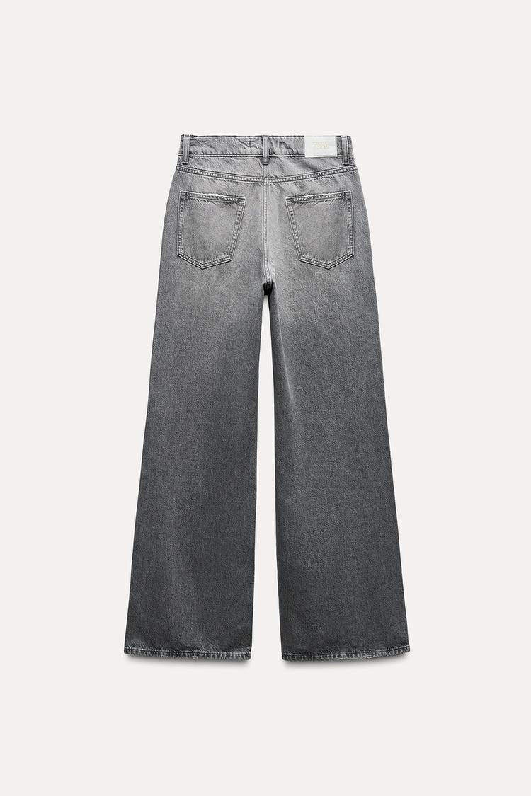 Jean z1975 à coupe large et taille haute - Gris