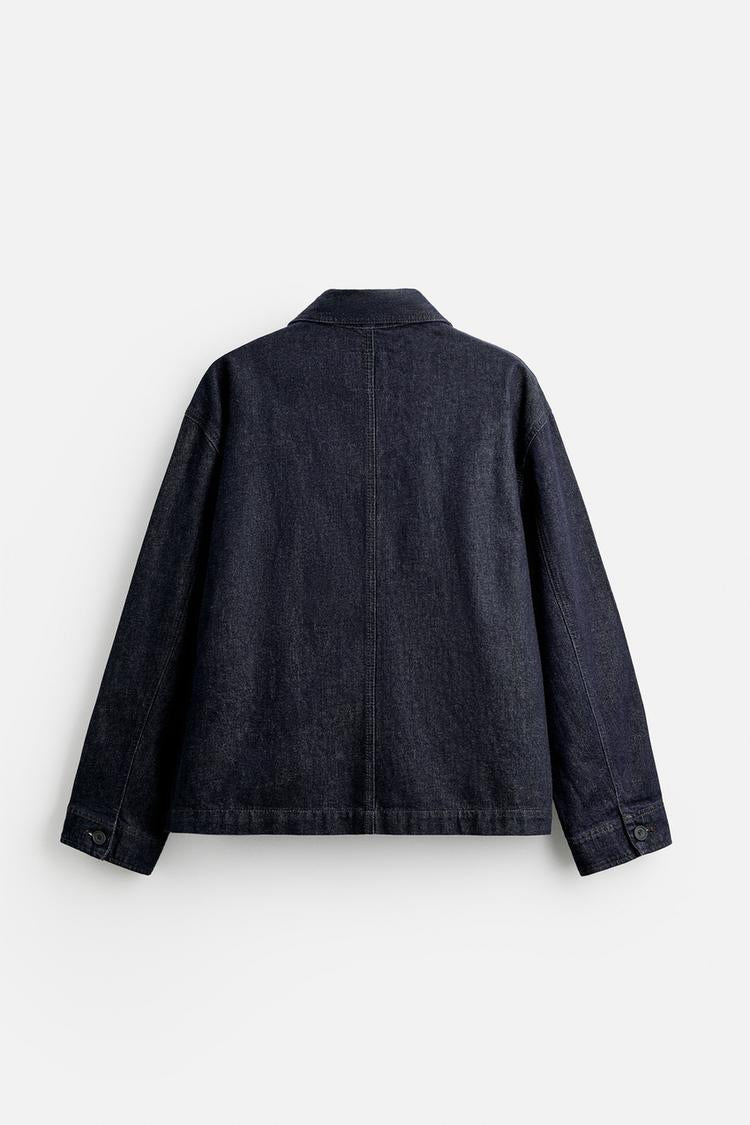 Veste en jean coupe carrée