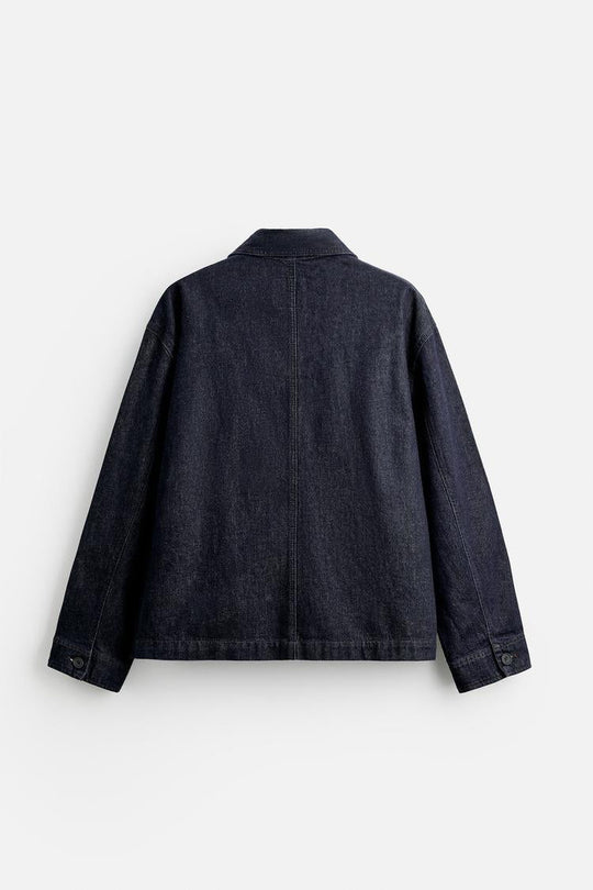 Veste en jean coupe carrée