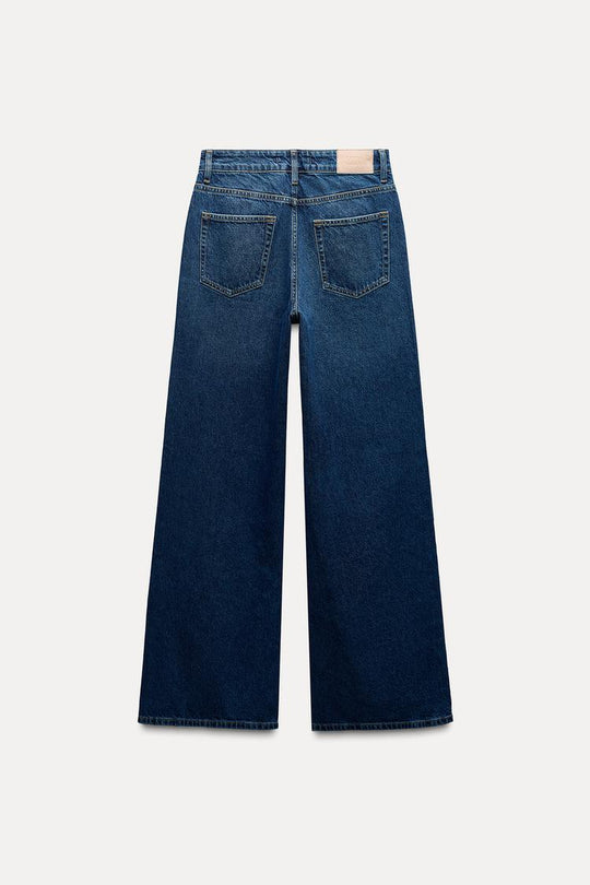 Jean z1975 à coupe large et taille haute - Bleu Moyen