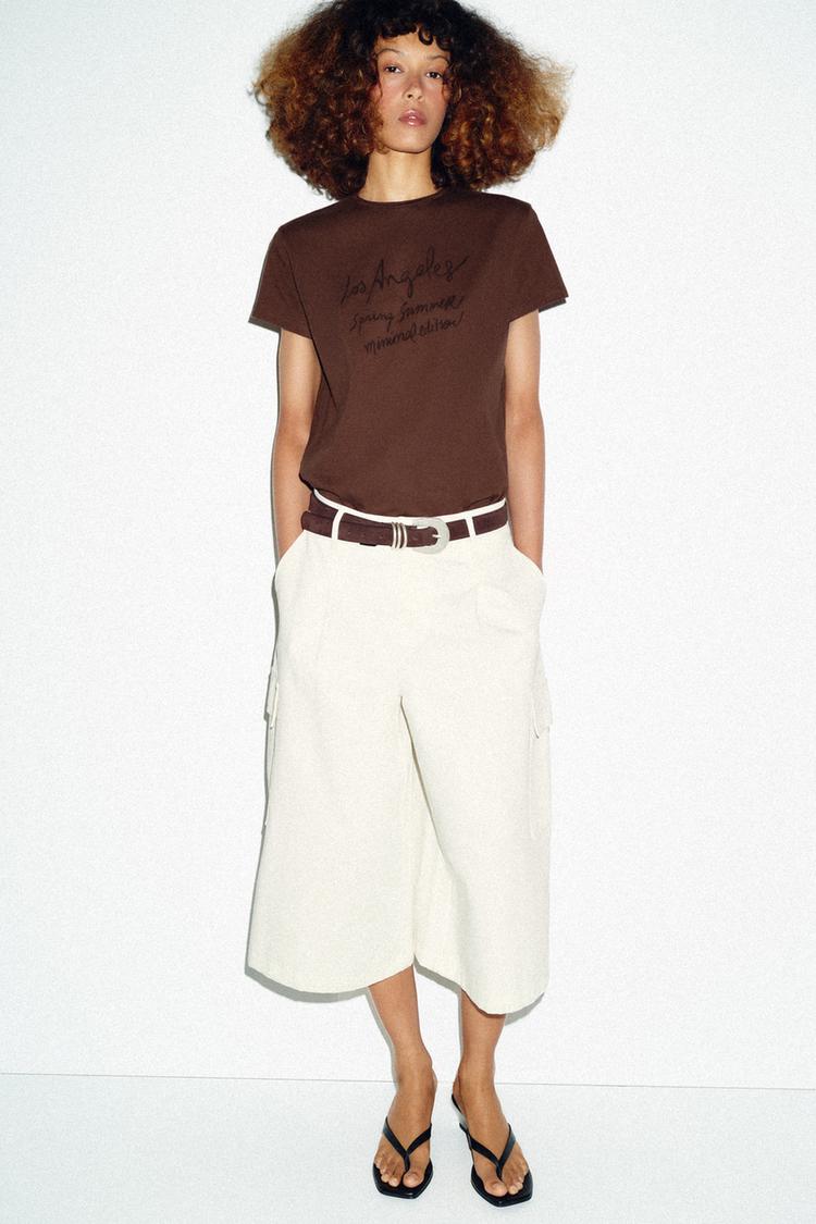 T-SHIRT INSCRIPTION MANCHES COURTES