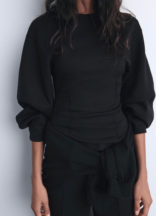 Sweat interlock ajusté - écru