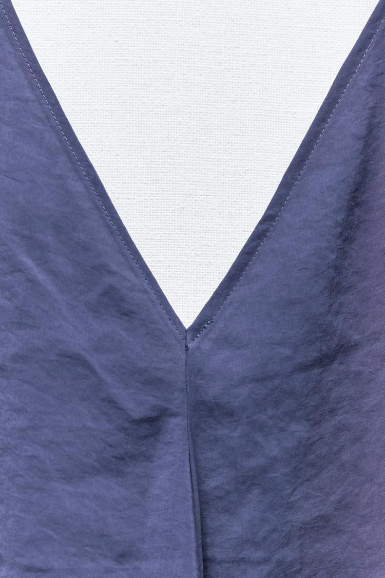Robe fluide a volume - Vert foncé