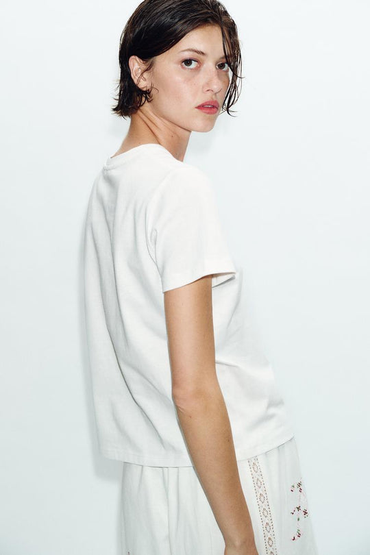 T-SHIRT POCHES BRODÉES
