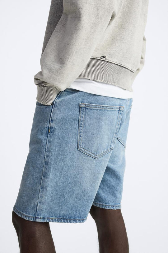 Short en Jean - Gris