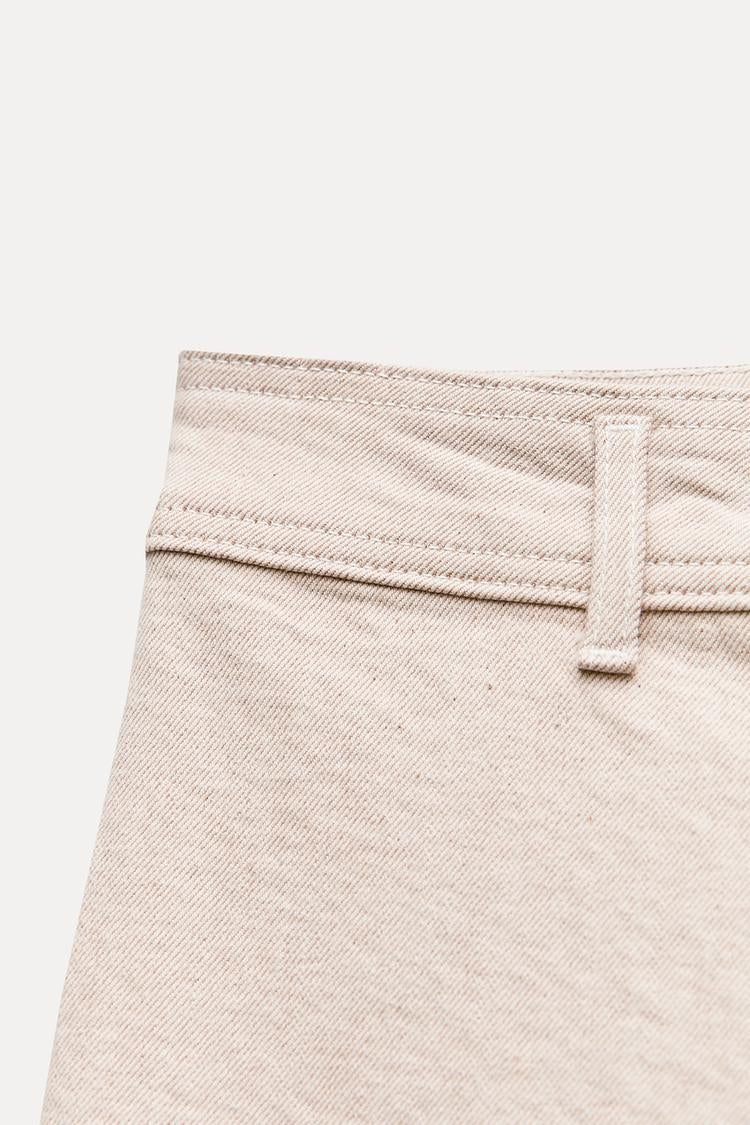 Jean collection zw marine droit a taille haute - Sable