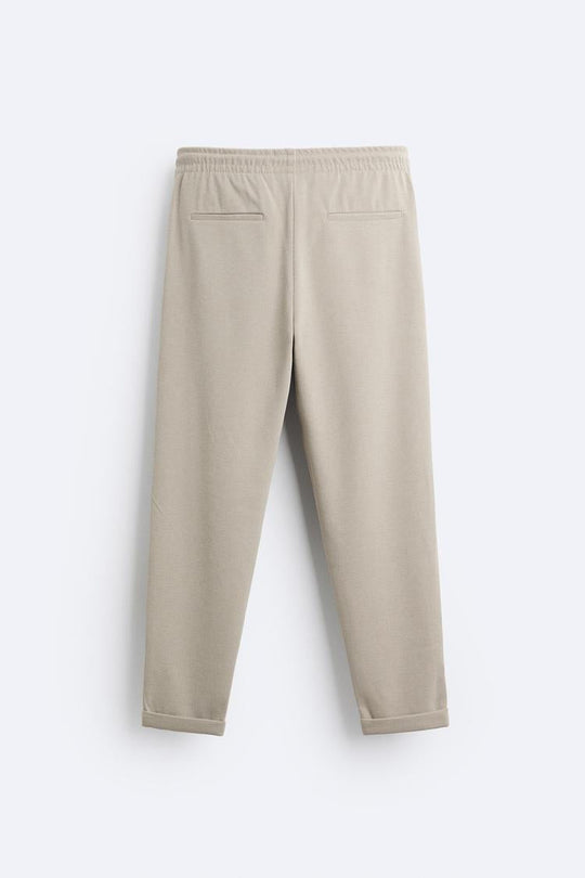 Pantalon style jogging - écrue