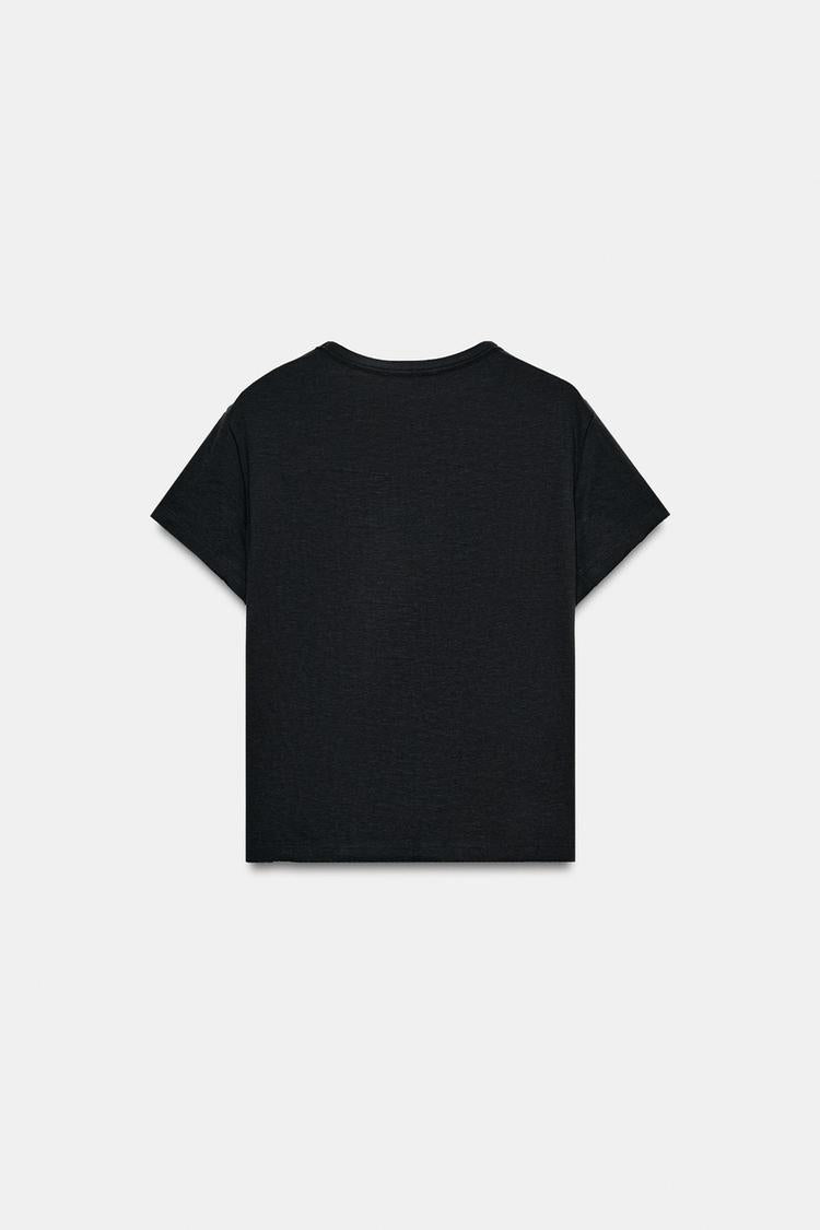 T-SHIRT COTON MANCHES COURTES