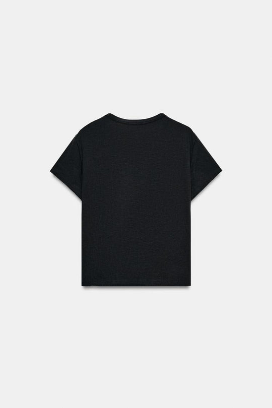 T-SHIRT COTON MANCHES COURTES