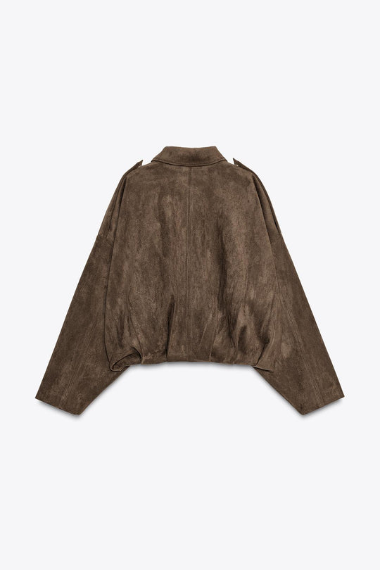 VESTE BOMBER EFFET DAIM