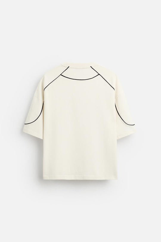 T-SHIRT NUMÉRO CONTRASTÉ
