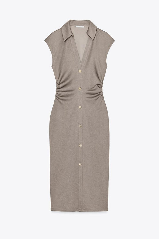 ROBE CHEMISE PIQUÉE