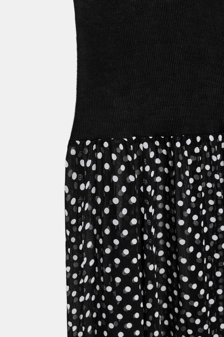 ROBE LONGUE BIMATIÈRE À POIS