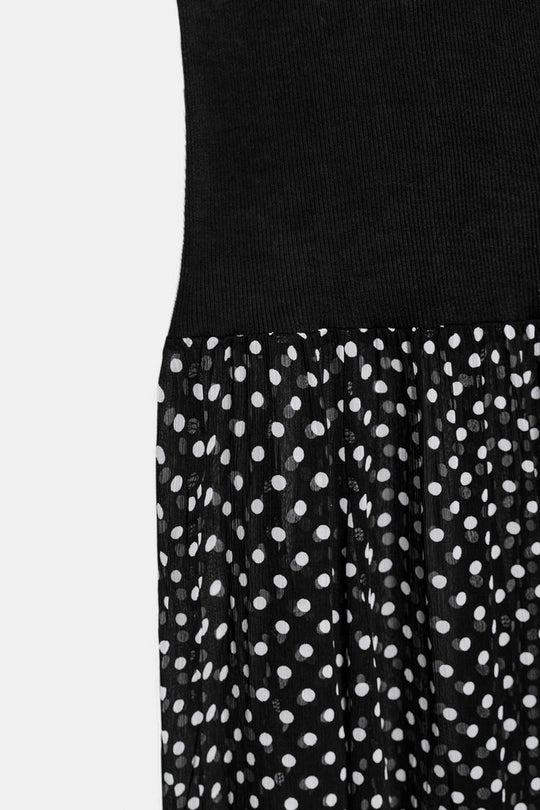 ROBE LONGUE BIMATIÈRE À POIS