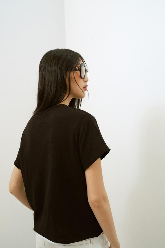 T-SHIRT COTON MANCHES COURTES