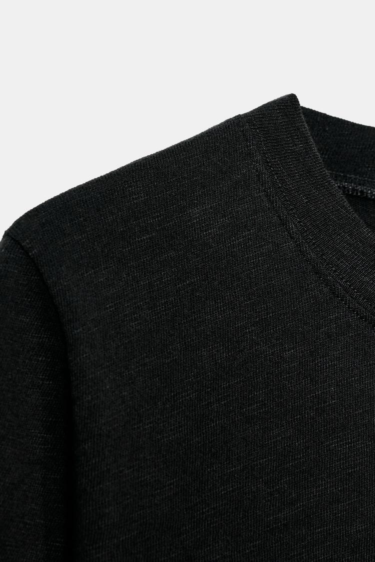 T-SHIRT EN COTON FLAMME