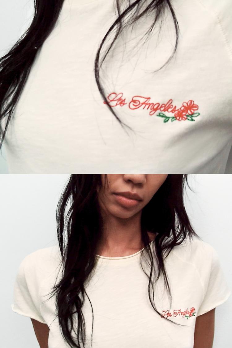T-SHIRT RAGLAN AVEC INSCRIPTION