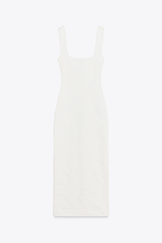 ROBE DECOLLETÉ CARRÉ STRETCH