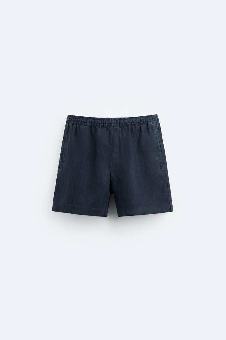 Short en Lin - Noir
