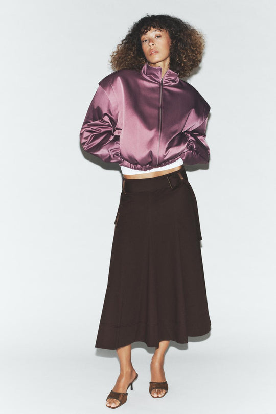 VESTE REMBOURRÉE ÉPAULES MARQUÉES