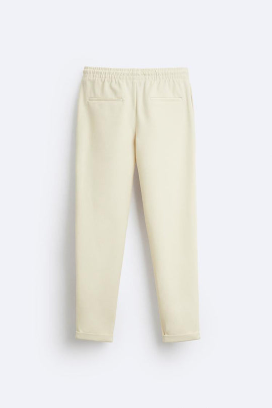 Pantalon style jogging - Blanc